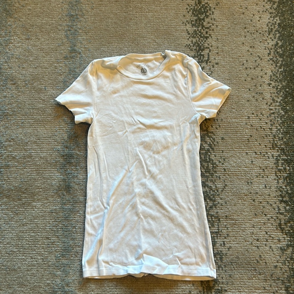 J crew slim t shirt white